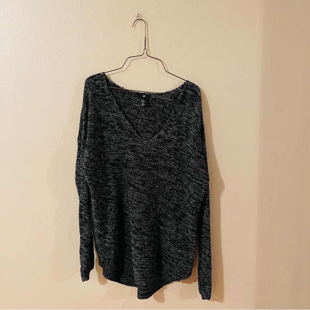 H&M Black Speckled Sweater